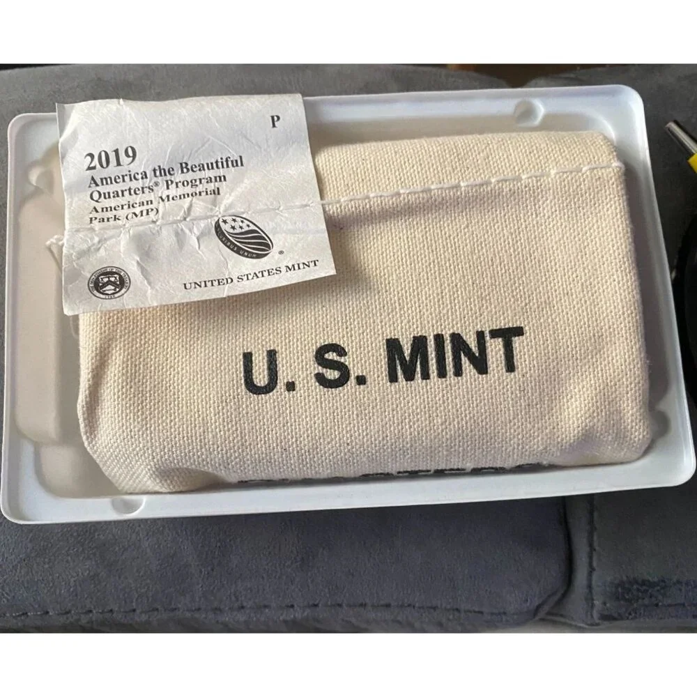 2019 U.S. Mint Quarters $25.00 Bag - America The Beautiful American Memorial Par - Picture 9 of 9